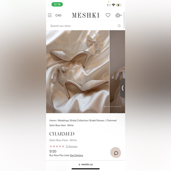 Meshki Shoes - Meshki Charmed Satin bow heel